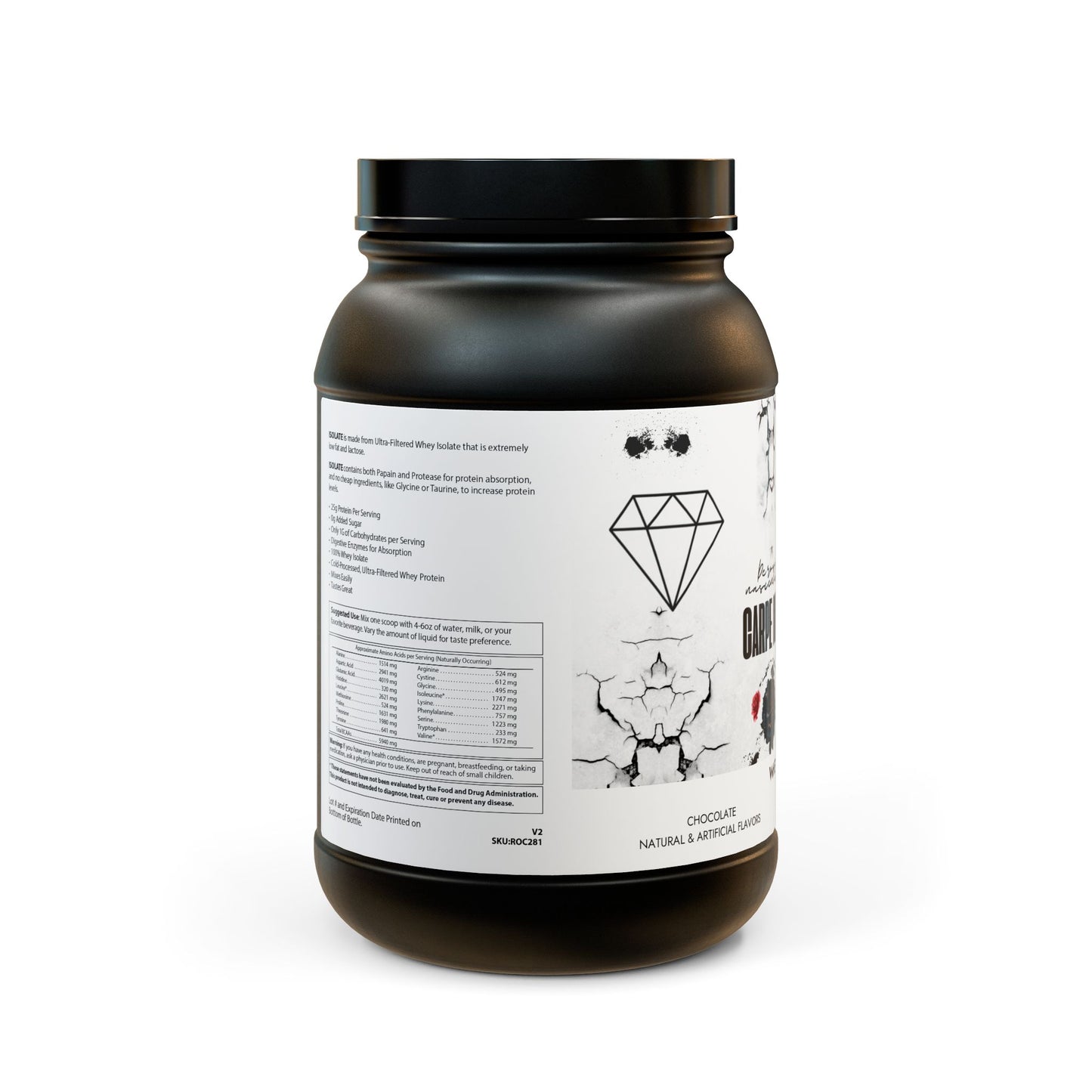 Carpe Diem Whey Isolate Protein Supplement (907g, 2lb) Mia's Collection