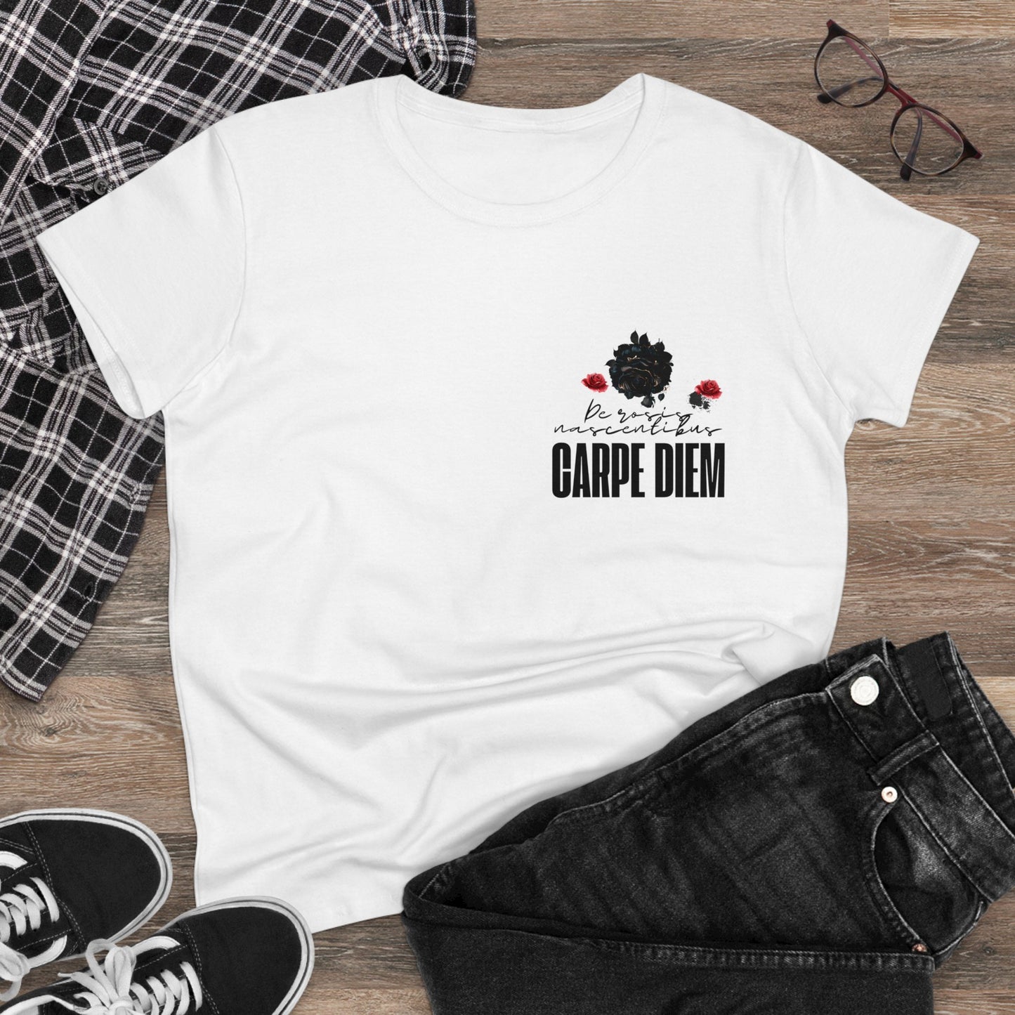Carpe Deim Women's Midweight Cotton Tee Mia's Collection