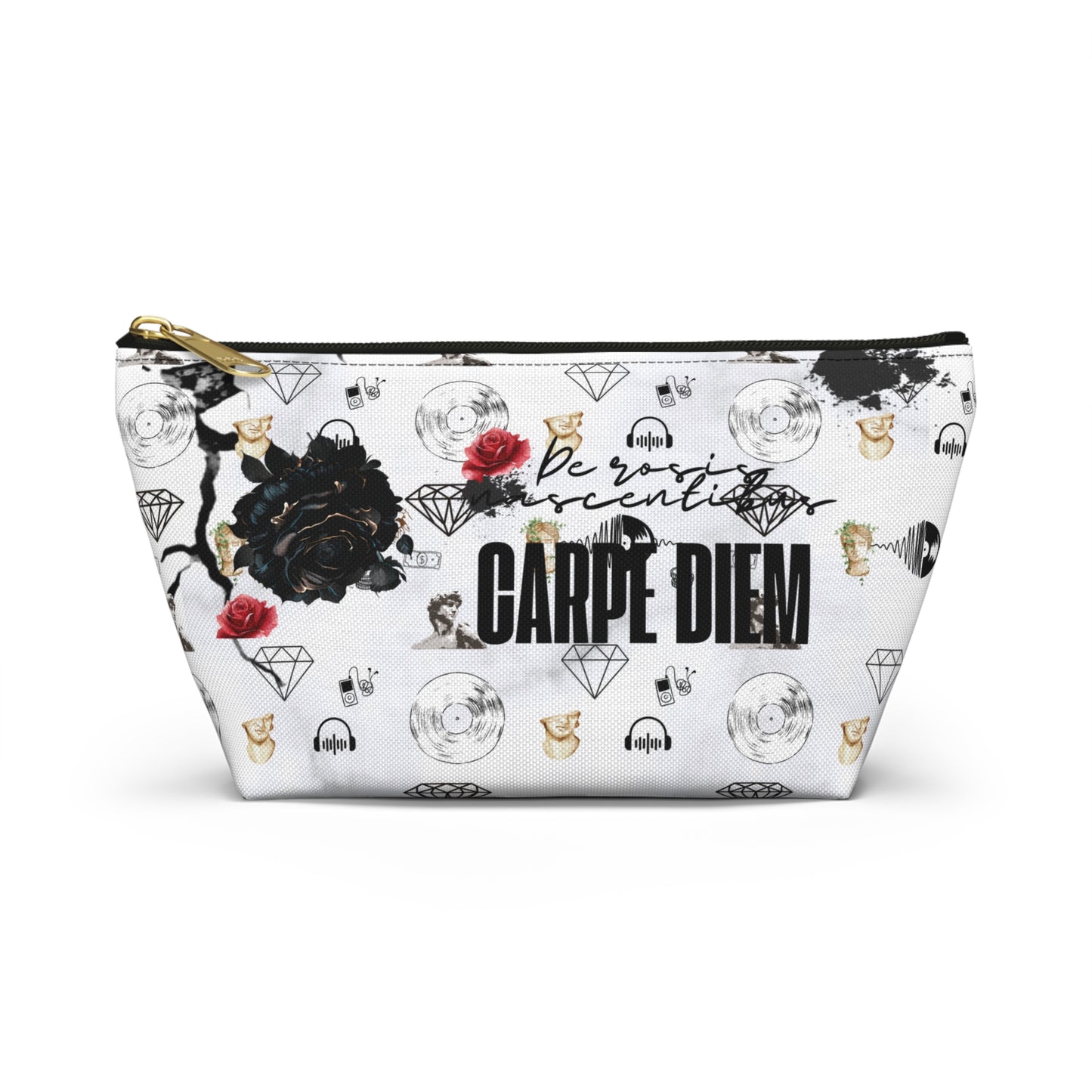 Carpe Diem Accessory Pouch w T-bottom Mia's Collection