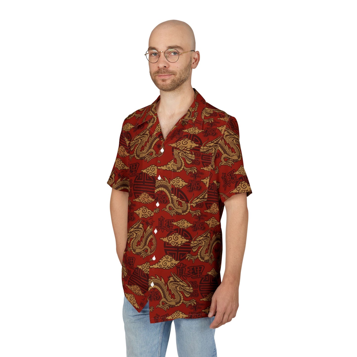 Unisex Hawaiian Button-Down Shirt