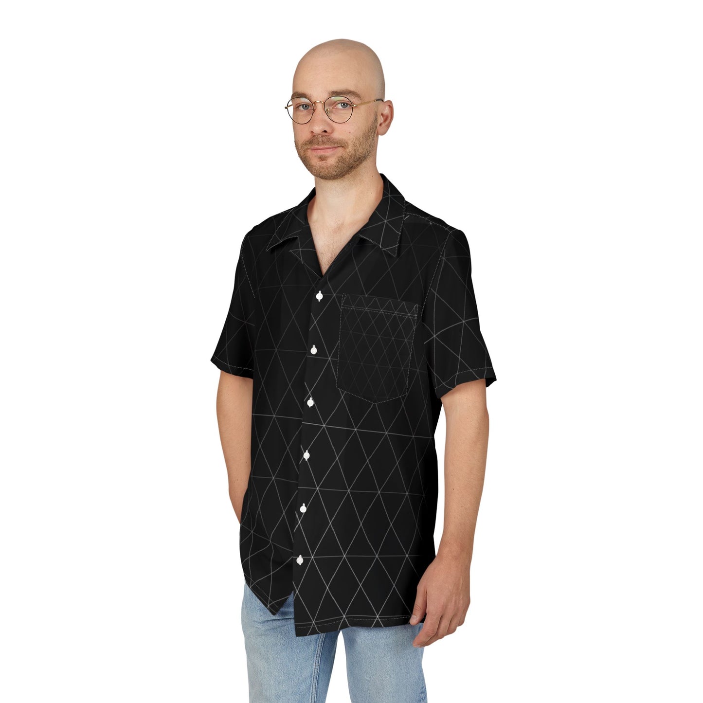 Unisex Hawaiian Button-Down Shirt