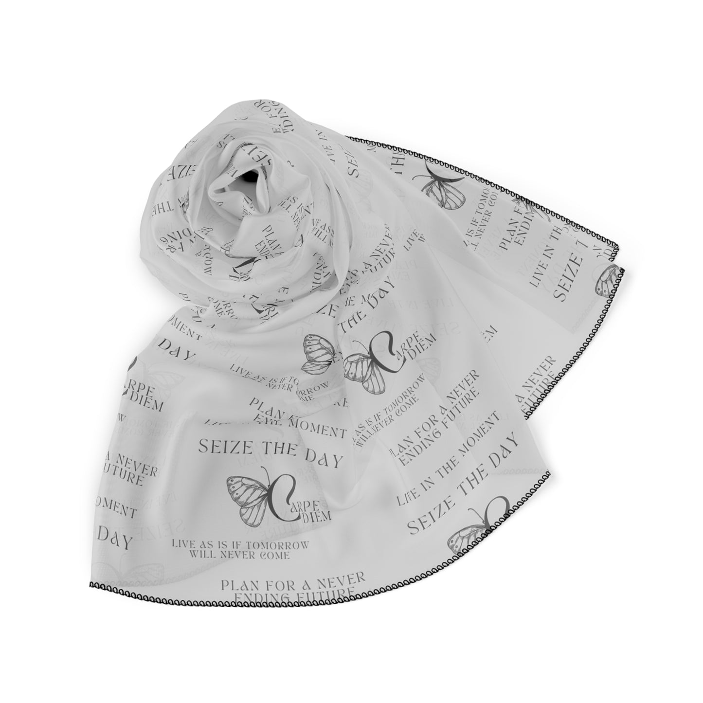 Carpe Diem Poly Scarf
