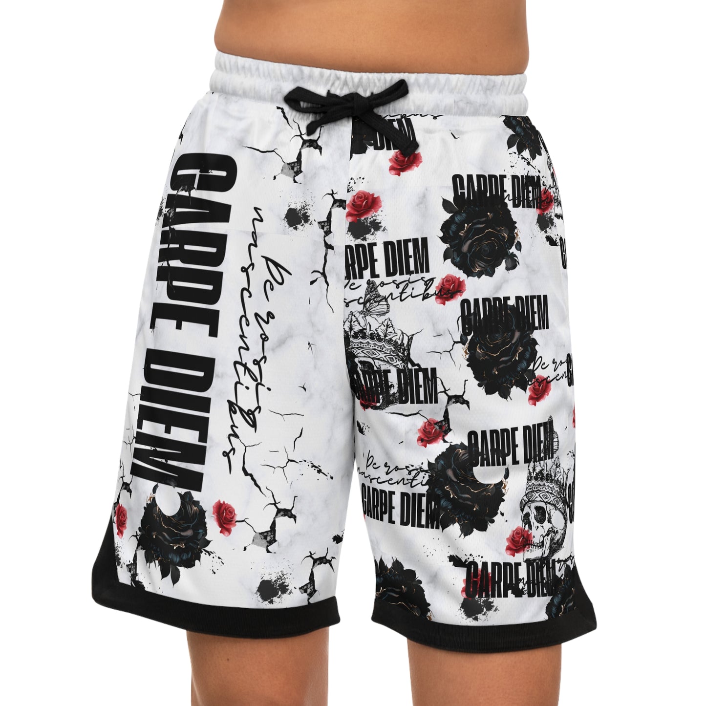 Carpe Diem Basketball Rib Shorts Mia's Collection