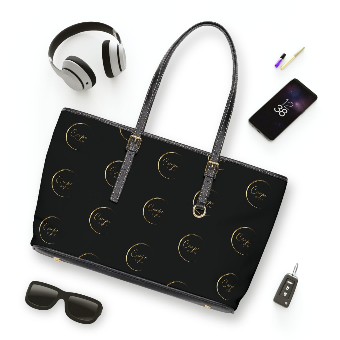 Carpe Diem Leather Shoulder Bag