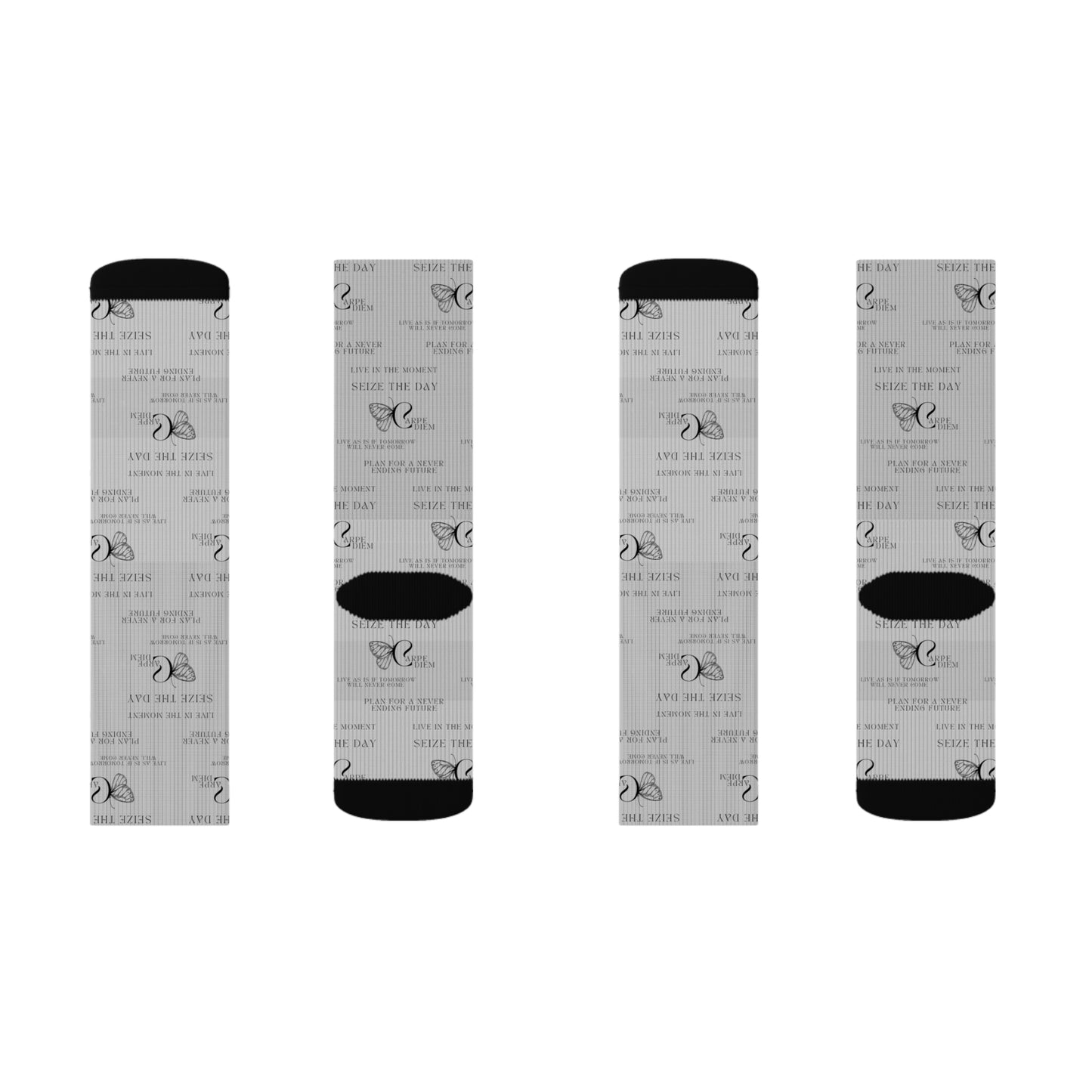 Carpe Diem Sublimation Socks