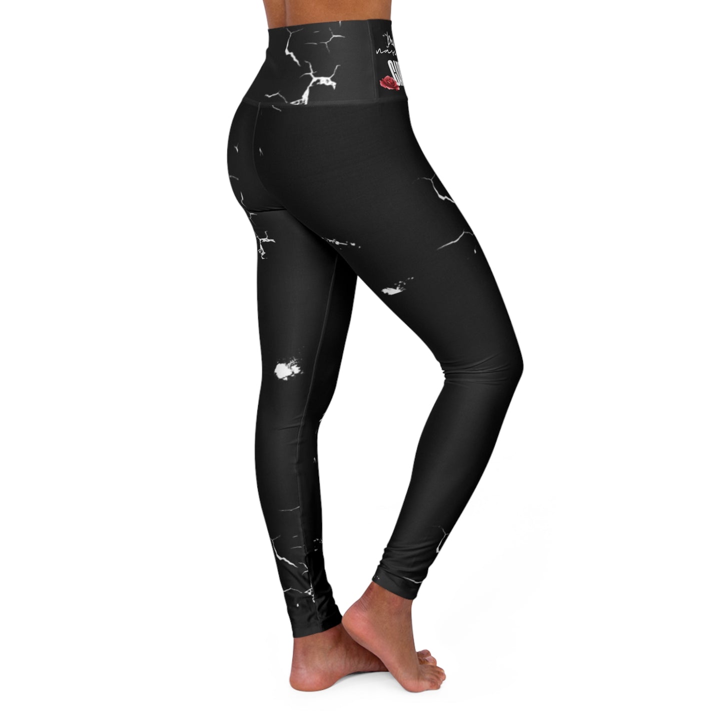 Carpe Diem High Waisted Yoga Leggings (AOP) Mia's Collection