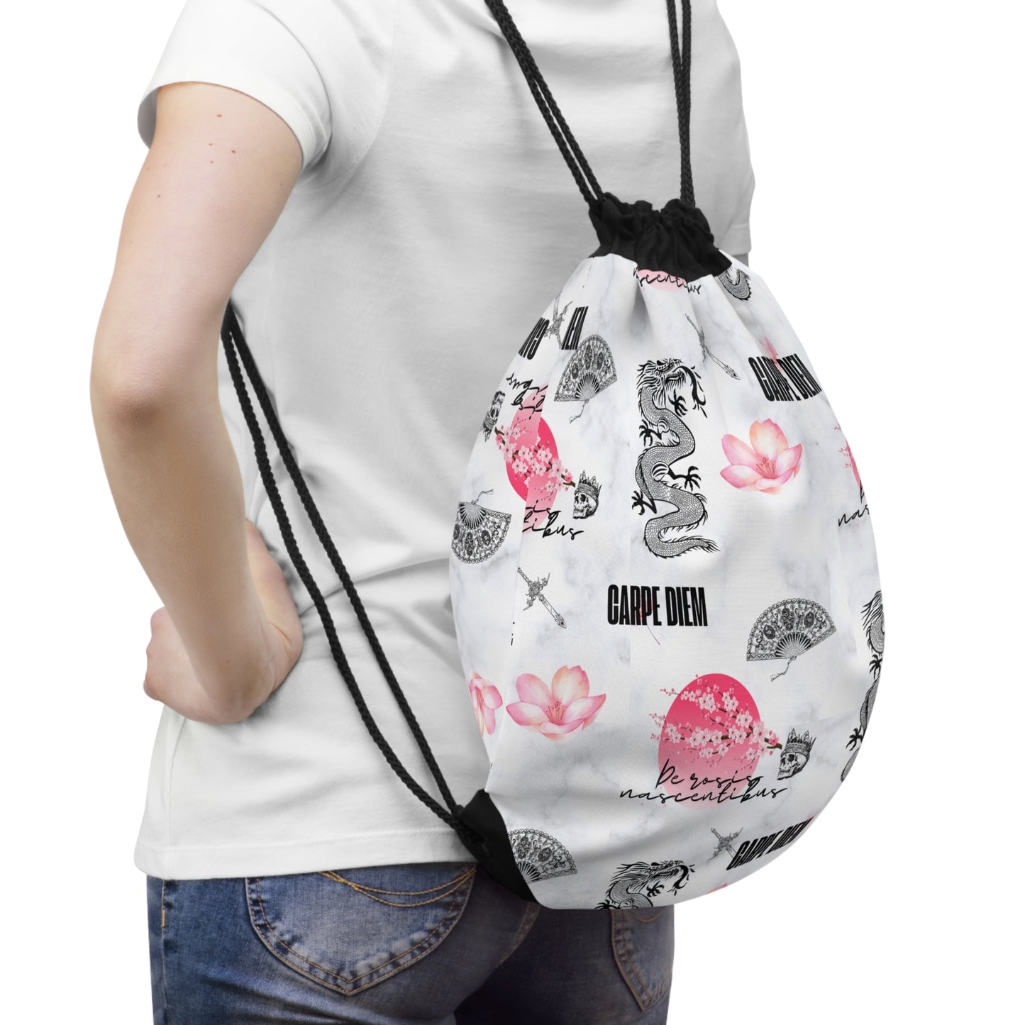 Carpe Diem Drawstring Bag Mia's Collection