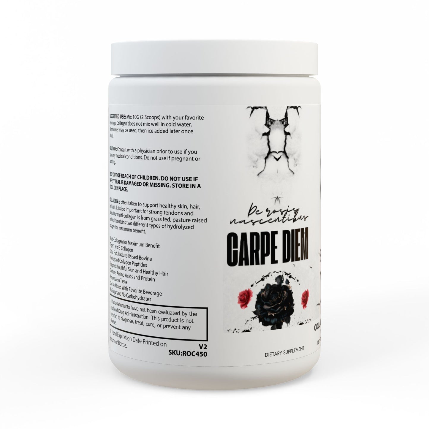 Carpe Diem Collagen Peptides Type I & III Supplement (350g, 12.3oz) Mia's Collection