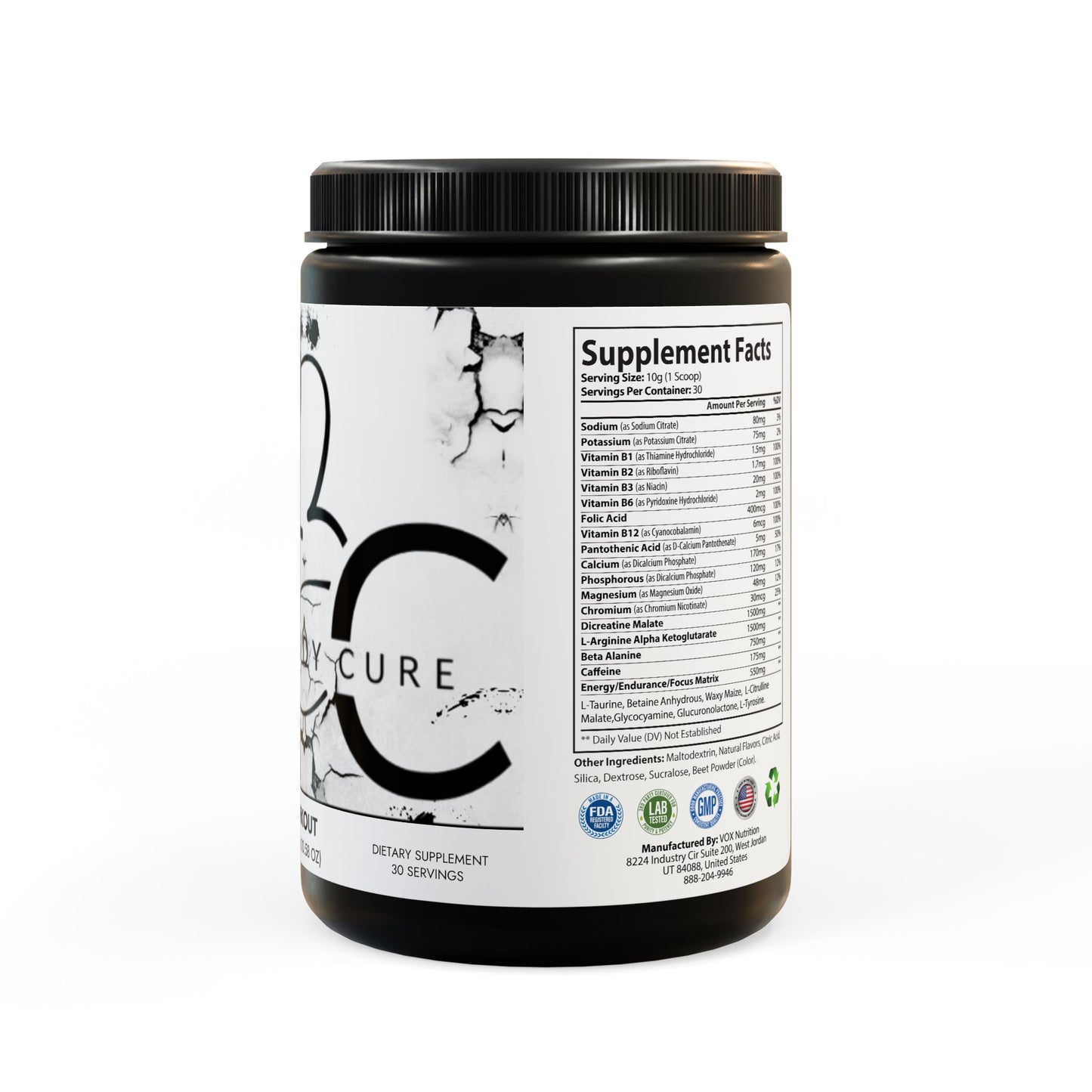 Carpe Diem Pre-Workout Supplement, Watermelon (300g, 10.58oz) Mia's Collection