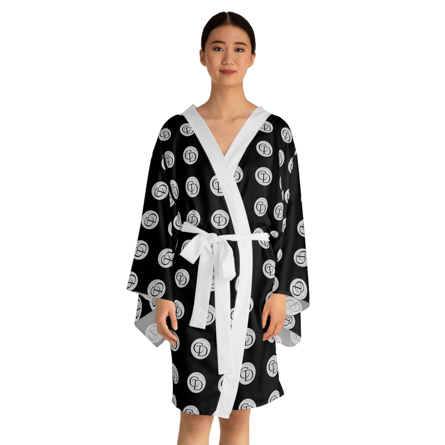 Carpe DiemLong Sleeve Kimono Robe (AOP) Delilah's