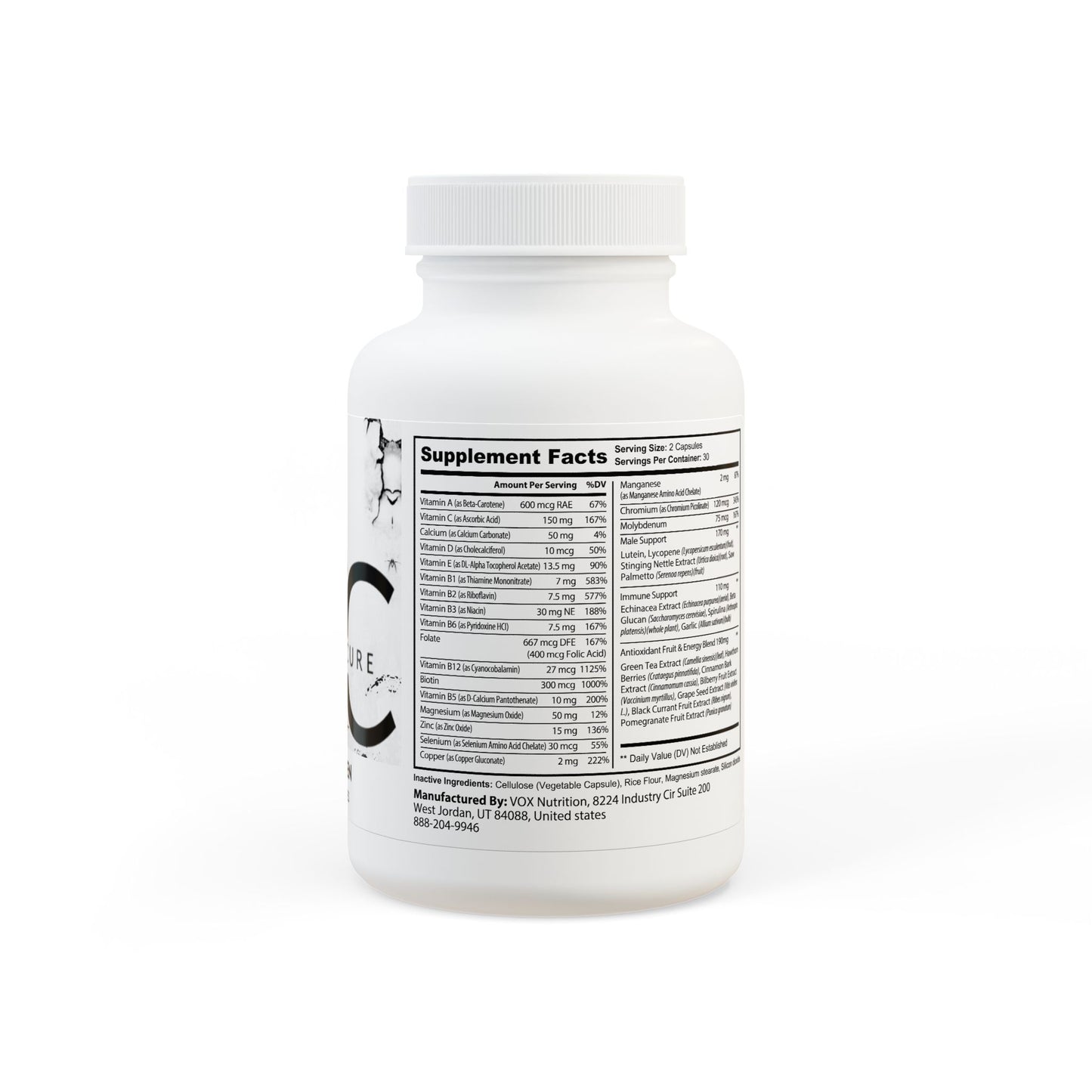 Carpe Diem Multivitamin for Men Supplement (60 Capsules) Mia's Collection