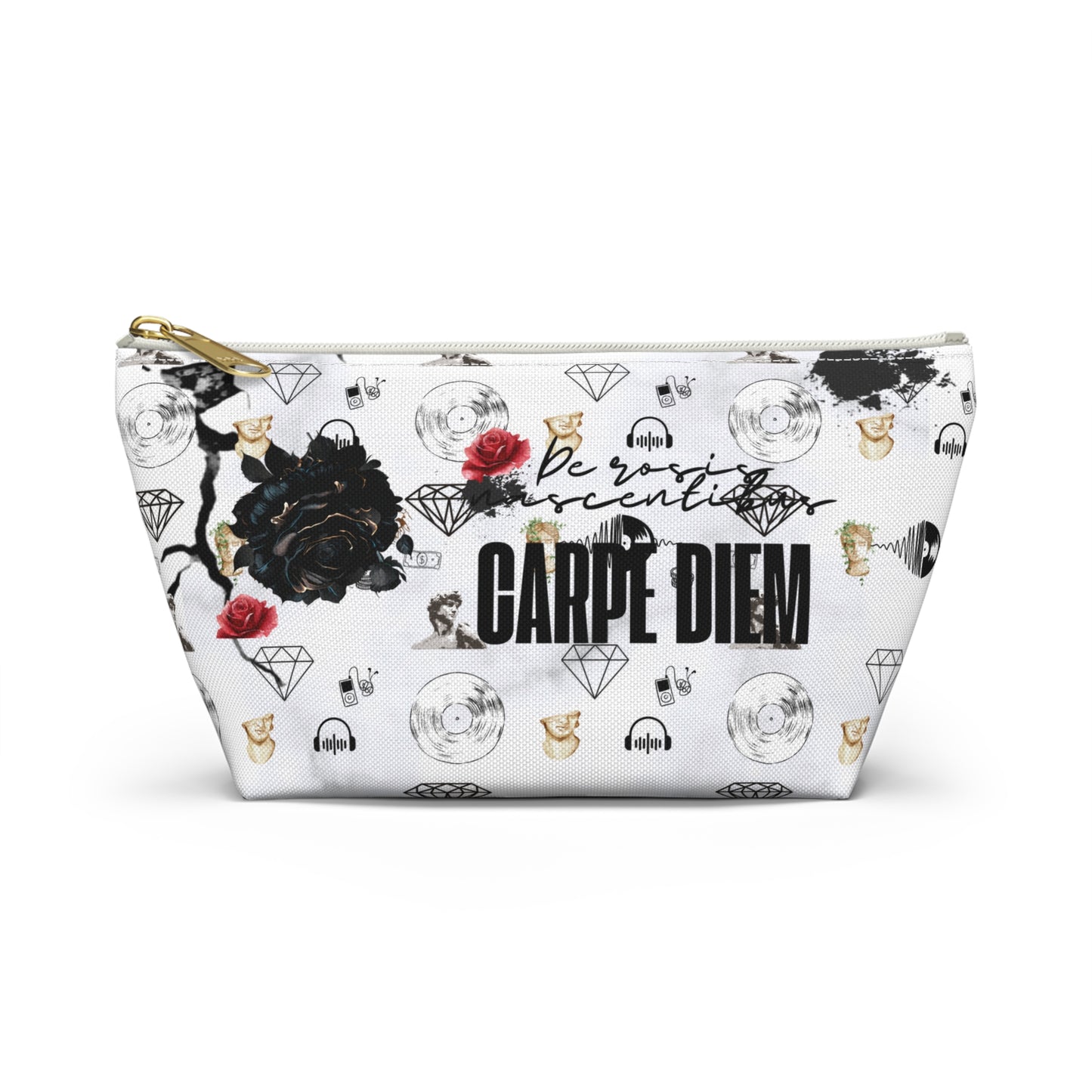 Carpe Diem Accessory Pouch w T-bottom Mia's Collection