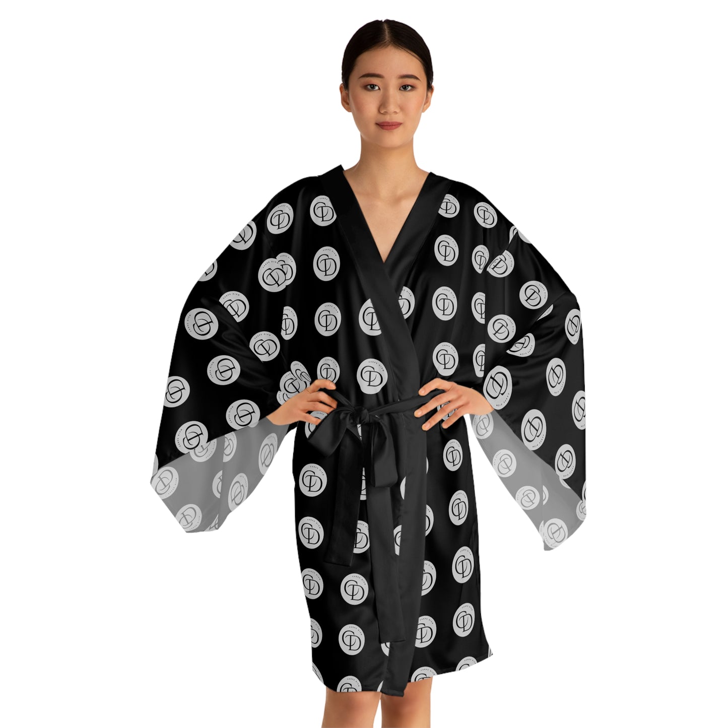 Carpe DiemLong Sleeve Kimono Robe (AOP) Delilah's