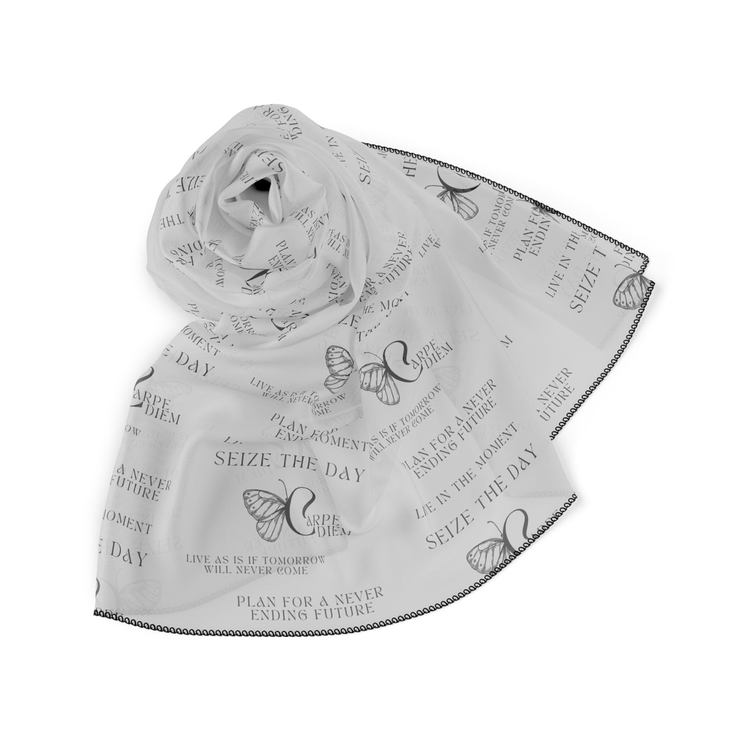 Carpe Diem Poly Scarf