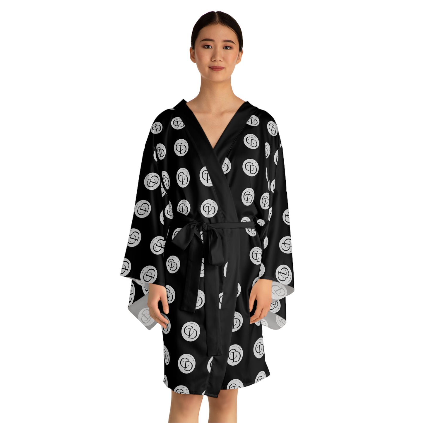 Carpe DiemLong Sleeve Kimono Robe (AOP) Delilah's