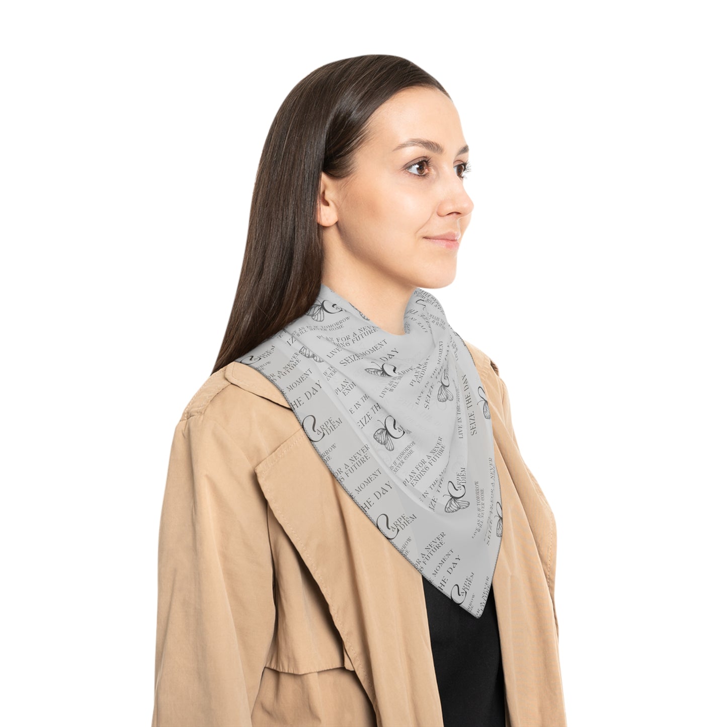Carpe Diem Poly Scarf