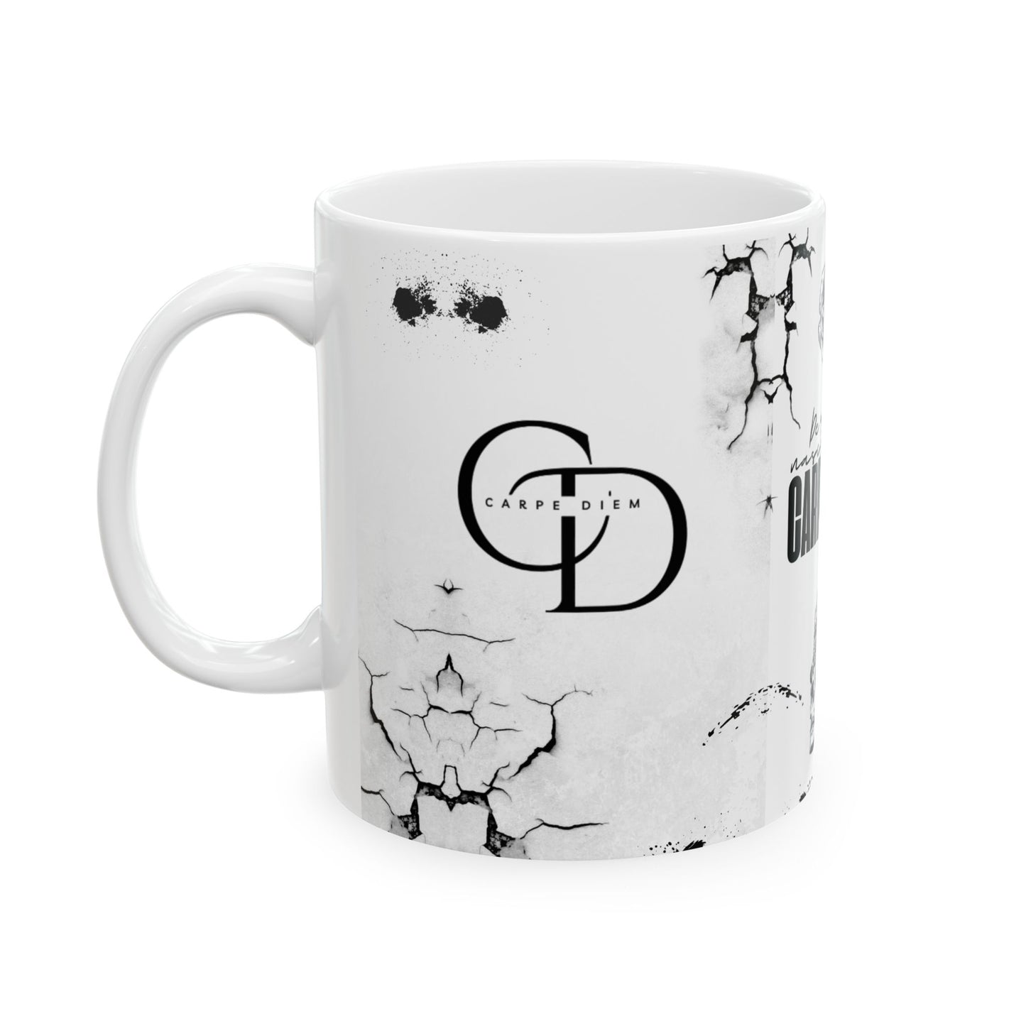 Carpe Diem Ceramic Mug, (11oz, 15oz) Mia's Collection
