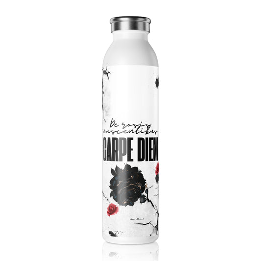 Carpe Diem Slim Water Bottle Mia's Collection